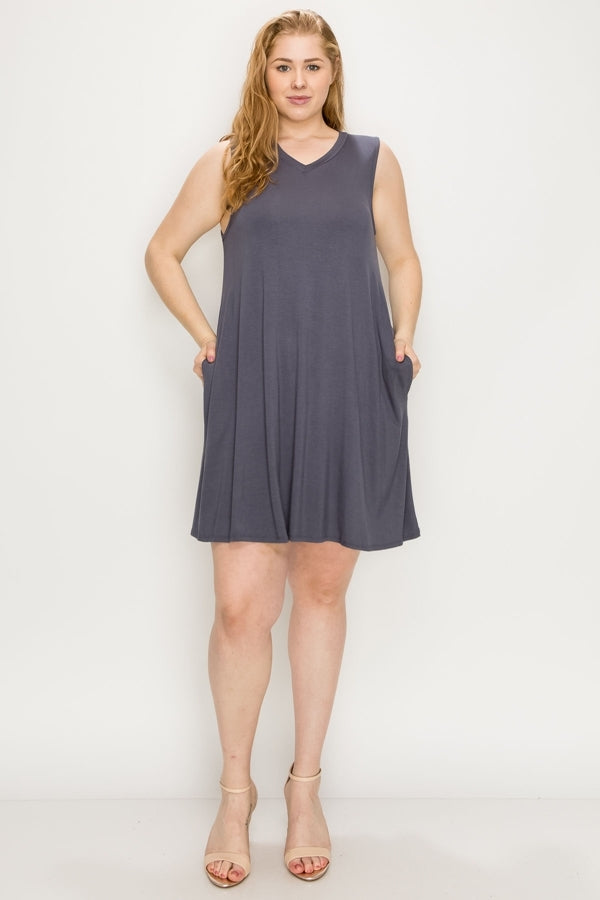 women's Plus Size Solid tunic Dress - Shop Cancelled Goods