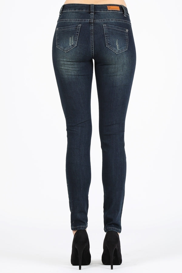 American Blue - Distressed skinny denim jeans - Shop Cancelled Goods