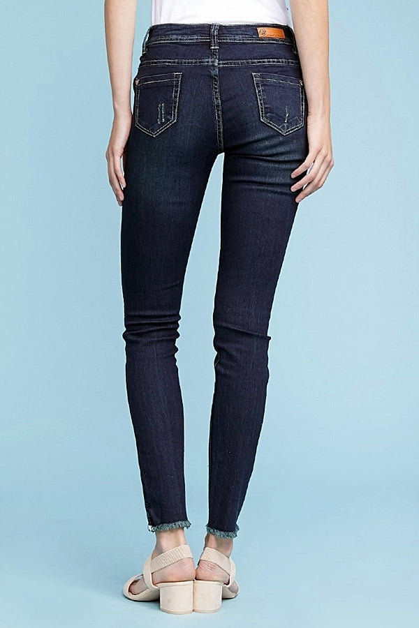 American Blue - Women distressed denim Cropped Jeans - Shop Cancelled Goods