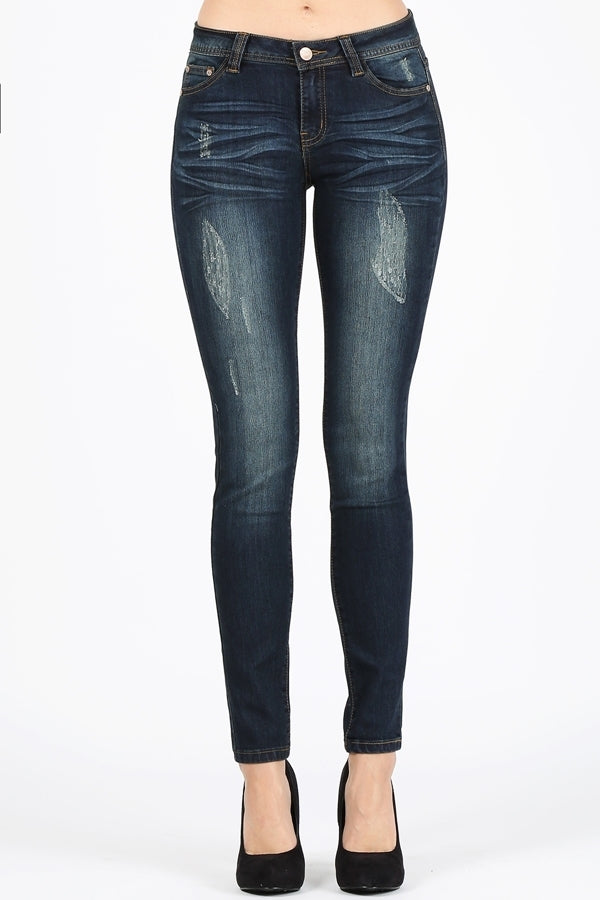 American Blue - Women Destroyed Cropped Denim Jeans - Shop Cancelled Goods