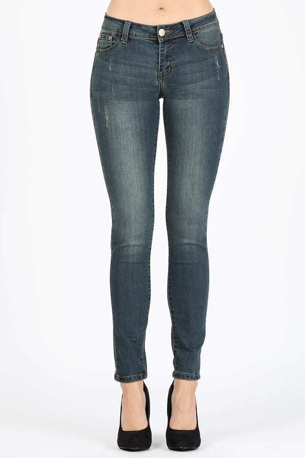 American Blue -  Women Distressed cropped denim jeans - Shop Cancelled Goods