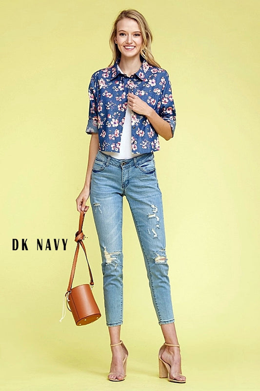 Button-down Floral top - Shop Cancelled Goods