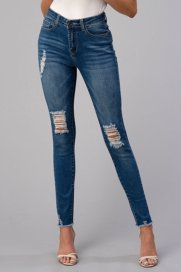 American Blue - Women's Distressed skinny denim Jeans - Shop Cancelled Goods