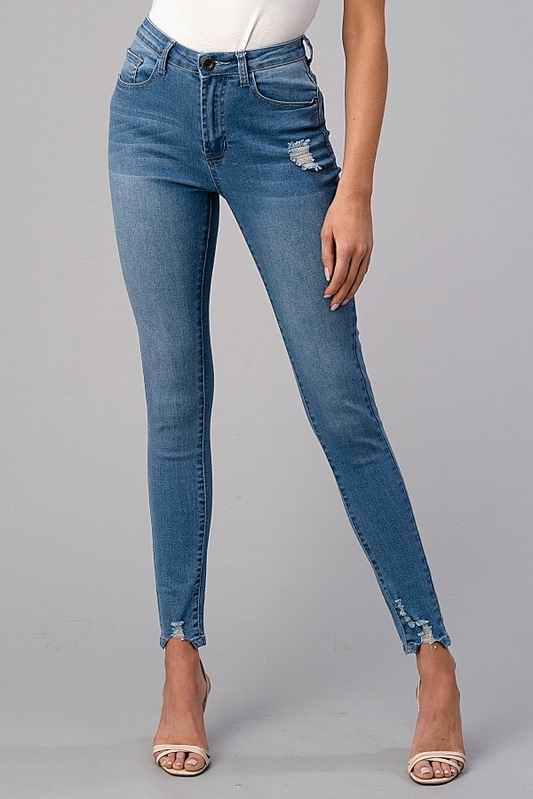 American Blue - Women's denim Distressed skinny Jeans - Shop Cancelled Goods