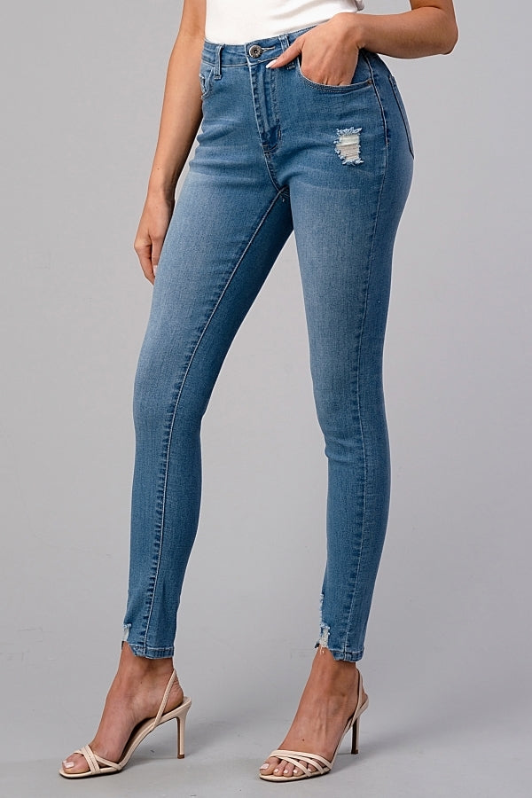 American Blue - Women's denim Distressed skinny Jeans - Shop Cancelled Goods