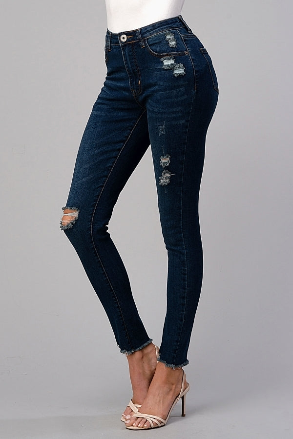 American Blue - Women's Distressed skinny denim Jeans - Shop Cancelled Goods