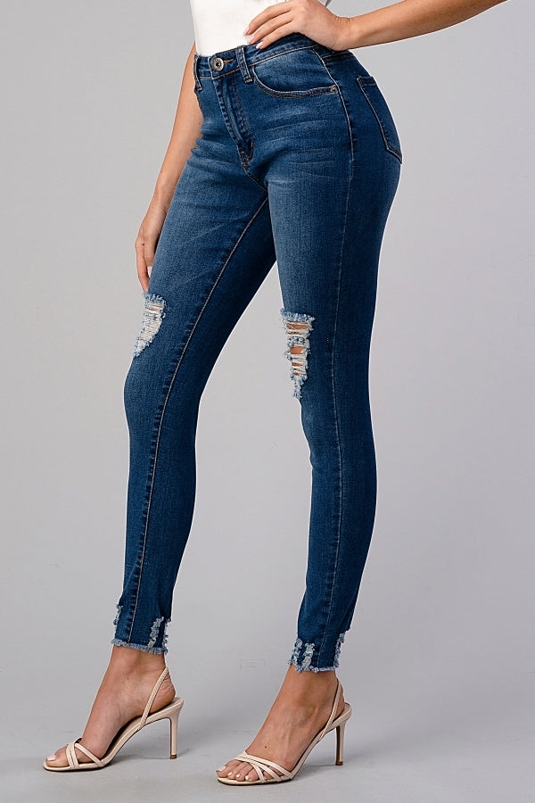 American Blue - Women's Distressed Denim skinny Jeans - Shop Cancelled Goods